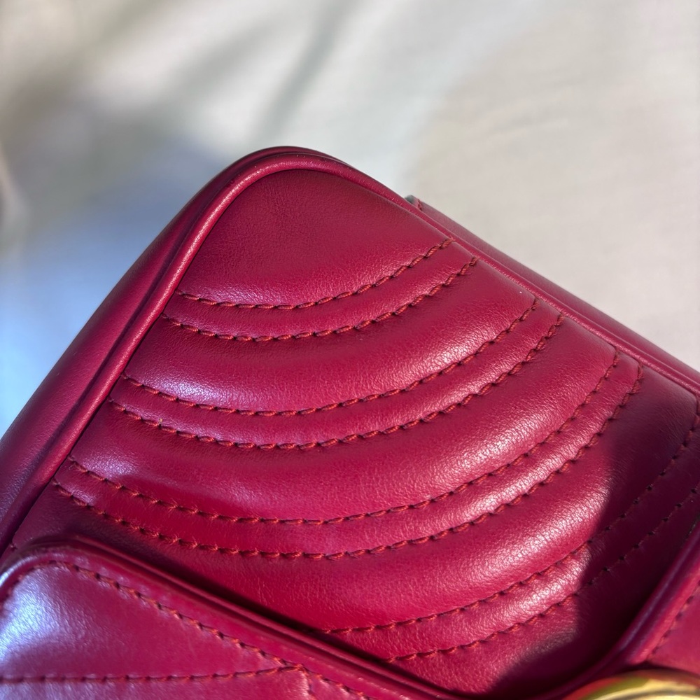 Gucci mini Flap Marmont Red - Picture 14 of 16